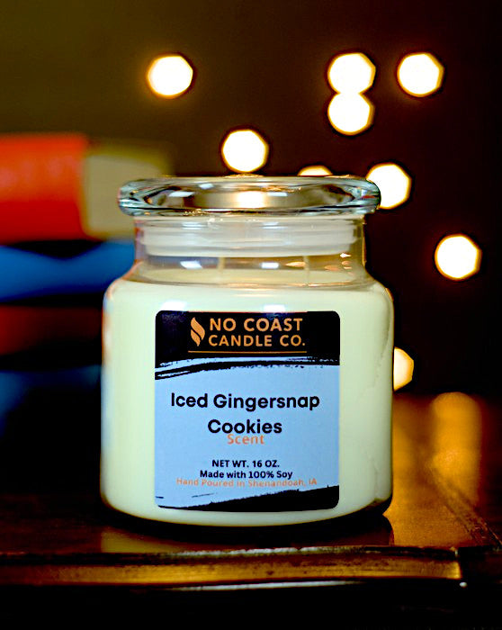 Iced Ginger Snap Cookies